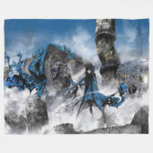 Industrial easy art - sci-fi landscape fleecedecke (Vorderseite (Horizontal))