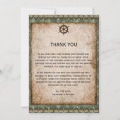 Industrial Elegance Steampunk Wedding Dankeskarte (Vorderseite)