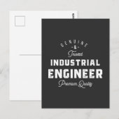 Industrial engineer, cool, engineer, engineering, postkarte (Vorne/Hinten)