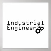 Industrial Engineering Funny Engineer Poster (Vorne)