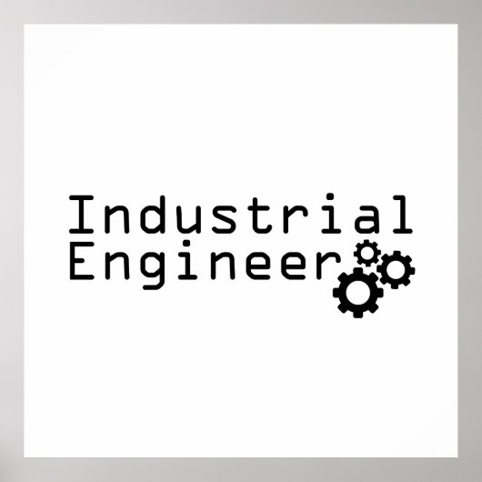 Industrial Engineering Funny Engineer Poster (Vorne)