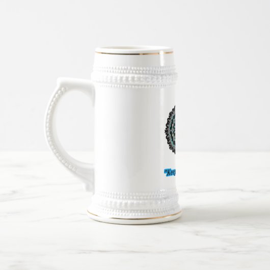 Industrial Flow Art Bierglas (Links)