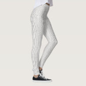 Industrial Grid Black and White Modern Geometric Leggings (Rechts)