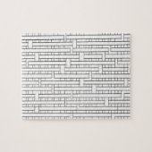 Industrial Grid-Black and White Modern Minimalist Puzzle (Horizontal)