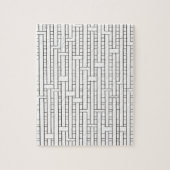 Industrial Grid-Black and White Modern Minimalist Puzzle (Vertikal)