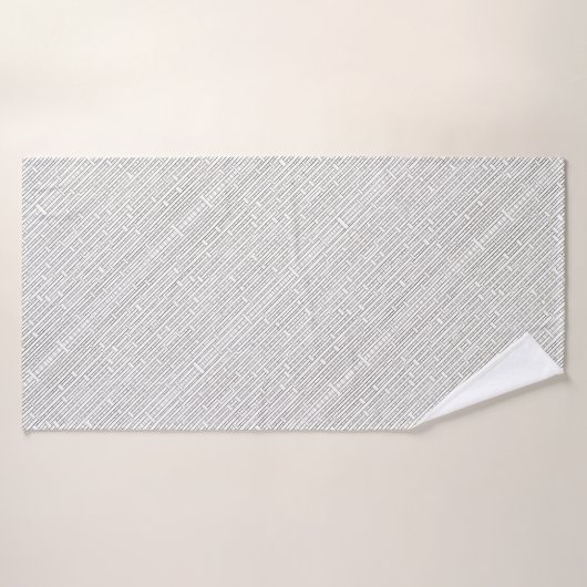 Industrial Grid-Modern Minimalistisch Geometric Badehandtuch (Badehandtuch)