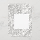 Industrial Grid-Modern Minimalistisch Geometric Dankeskarte (Vorne/Hinten)