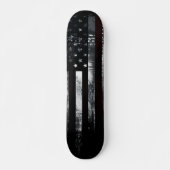 Industrial Grunge American Flag Skateboard (Vorne)