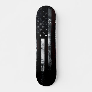 Industrial Grunge American Flag Skateboard