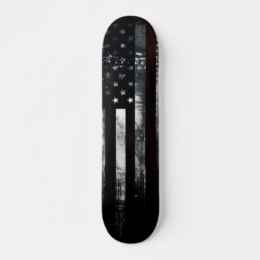 Industrial Grunge American Flag Skateboard (Vorne)