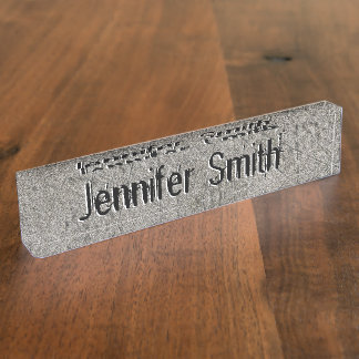 Industrial Grunge Cement Textur Graffiti Look Namensplakette
