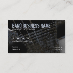Industrial Grunge Guitar Business Card Visitenkarte