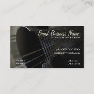 Industrial Grunge Guitar V.3.0 Business Card Visitenkarte