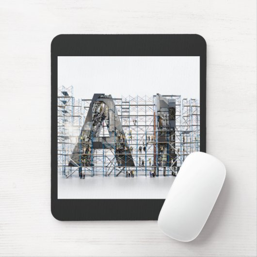 Industrial Letterform – AI Mousepad (Mit Mouse)