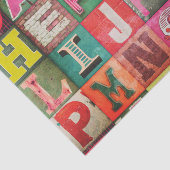 Industrial lettering decoupage tissue or paper seidenpapier (Ausschnitt)