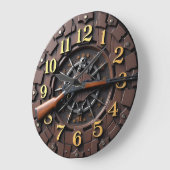 Industrial Lever Action Rifle Große Wanduhr (Winkel)