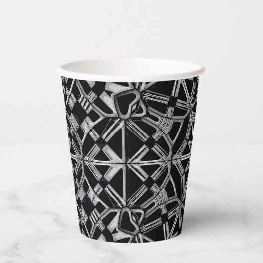 Industrial Mandala Pappbecher (Vorderseite)