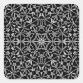 Industrial Mandala  Quadratischer Aufkleber (Vorderseite)