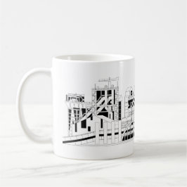 Industrial Metallurgical Combine Silhouette Kaffeetasse