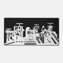 Industrial Metallurgical Combine Silhouette Schreibtischunterlage