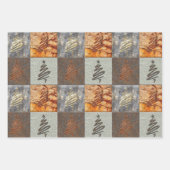 Industrial Modern Abstrakt Art Patterns Weihnachte Geschenkpapier Set (Vorderseite)