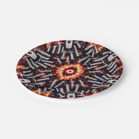 Industrial Pulse - High-Voltage Plates Pappteller (Schrägansicht)