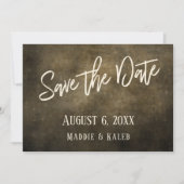 Industrial Save the Date Lights Lässig Typografy (Vorderseite)