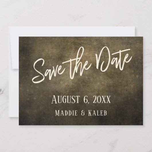Industrial Save the Date Lights Lässig Typografy (Vorderseite)