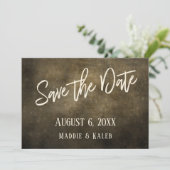 Industrial Save the Date Lights Lässig Typografy (Stehend Vorderseite)