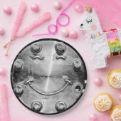 INDUSTRIAL SMILEY FACE Paper Plate Pappteller (Party)