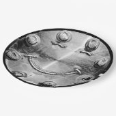 INDUSTRIAL SMILEY FACE Paper Plate Pappteller (Schrägansicht)