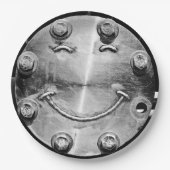 INDUSTRIAL SMILEY FACE Paper Plate Pappteller (Vorderseite)