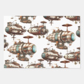 Industrial Steampunk Fantasy Geschenkpapier Set (Vorderseite 2)