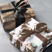 Industrial Steampunk Fantasy Geschenkpapier Set