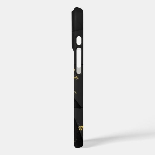 Industrial Yellow & Black Distressed Hexagon Phone Case-Mate iPhone Hülle (Rückseite / Links)