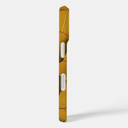 Industrial Yellow & Black Distressed Hexagon Phone Case-Mate iPhone Hülle (Rückseite / Rechts)