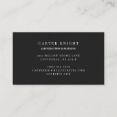 Industrie für Kohlenstofffaser und -metalle Visitenkarte (Rückseite)