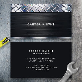 Industrie für schwarze Metalldiamanten Visitenkarte