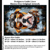 Industrie-Retro-Steampunk-Bulldog-EF2R-Decoupage Seidenpapier