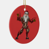 Industrie Robot Santa Claus Keramikornament (Rechts)