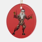 Industrie Robot Santa Claus Keramikornament (Links)