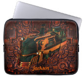 Industrie Steampunk Steam Train Laptopschutzhülle (Vorderseite)