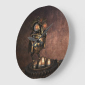 Industrie-Steamschüssel und Eier Große Wanduhr (Winkel)