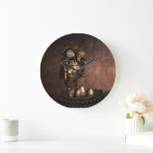 Industrie-Steamschüssel und Eier Große Wanduhr (Zuhause)