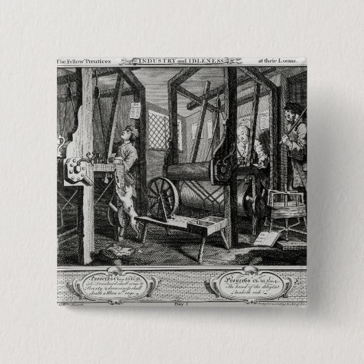 Industrie und Faulheit Button (Vorderseite)