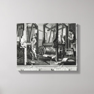 Industrie und Faulheit Leinwanddruck