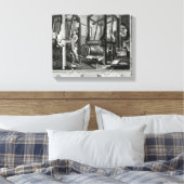 Industrie und Stille Leinwanddruck (Insitu (Schlafzimmer))