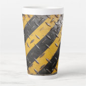 Industrie-Warnstreifen Latte Tasse (Vorderseite)