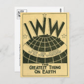 Industriearbeiter der Weltpostkarte Postkarte (Vorne/Hinten)