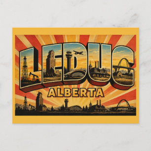 Industriebasis Leduc Alberta Postkarte